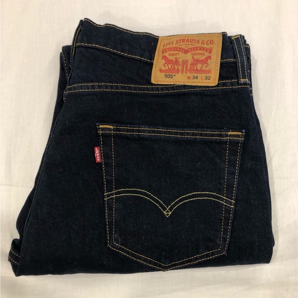 Other - Levi’s 505 Dark Blue Regular Fit (NWOT) - W34 - L32 - Selling for $45:00